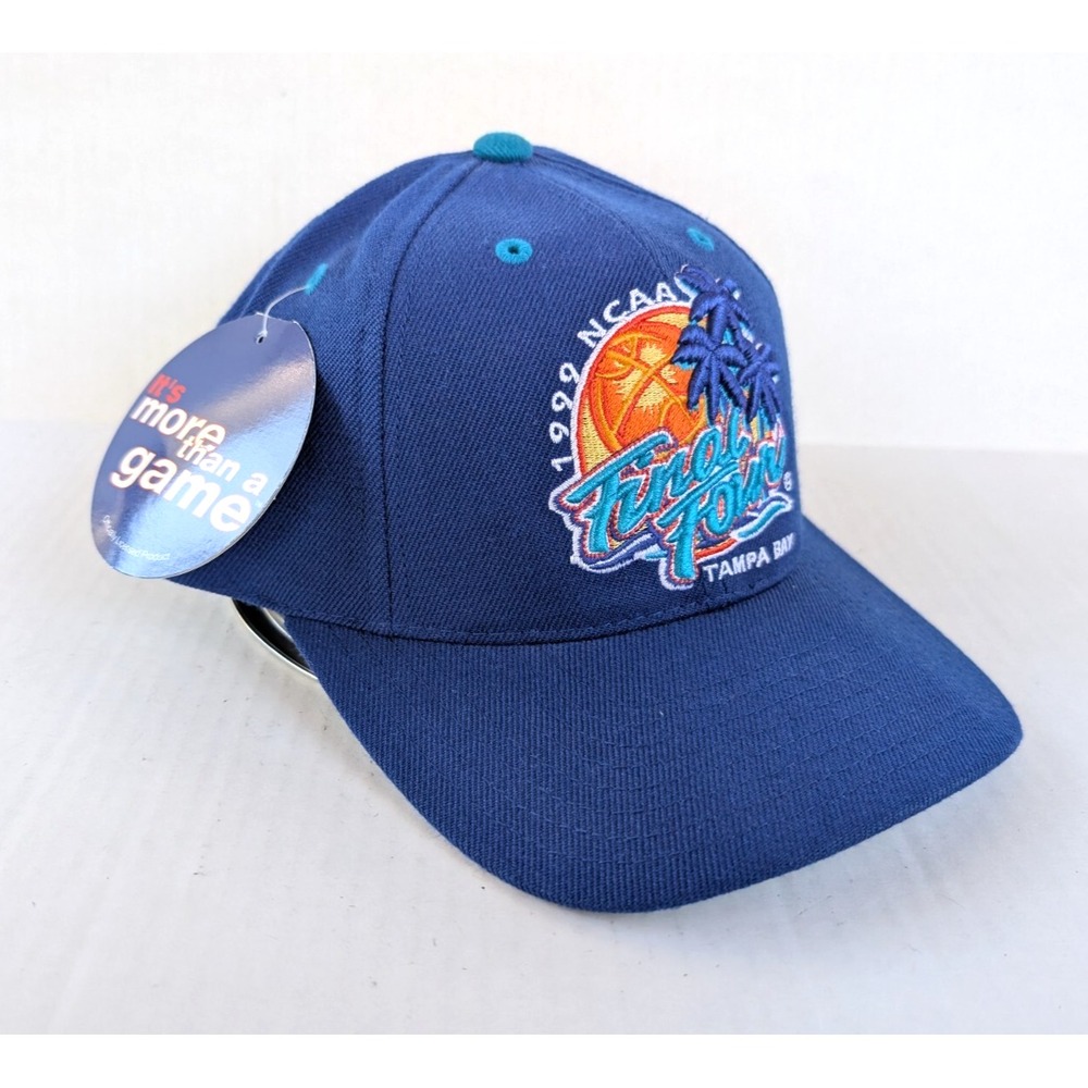 Vintage 1999 NCAA Final Four Hat NWT Tampa‎ Bay Blue Snapback Basketballl